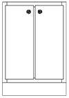Base cabinets sizes from Miller's Murphy Bed