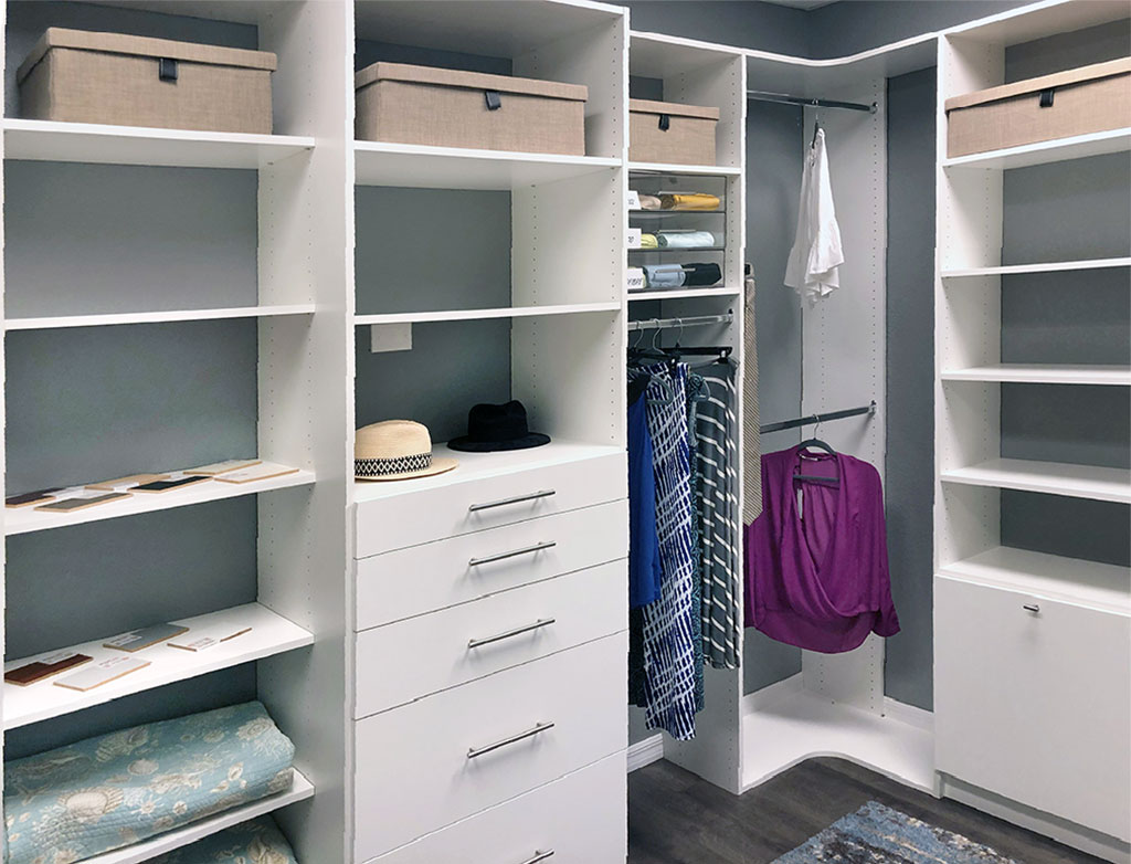 Shelves, Drawers, Closets & Drawer Organizers, built by Miller's Murphy Bed & Home Office in Port Charlotte, FL