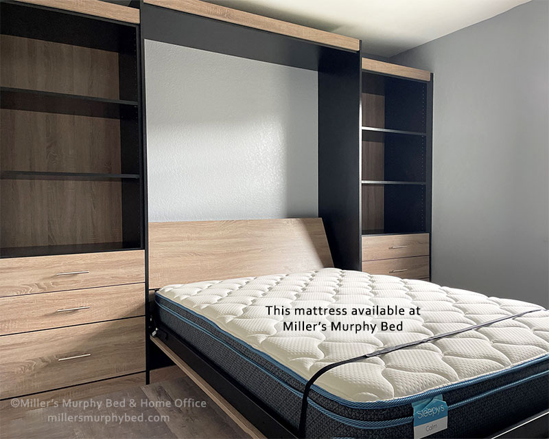 Panel Murphy Bed, queen size mattress