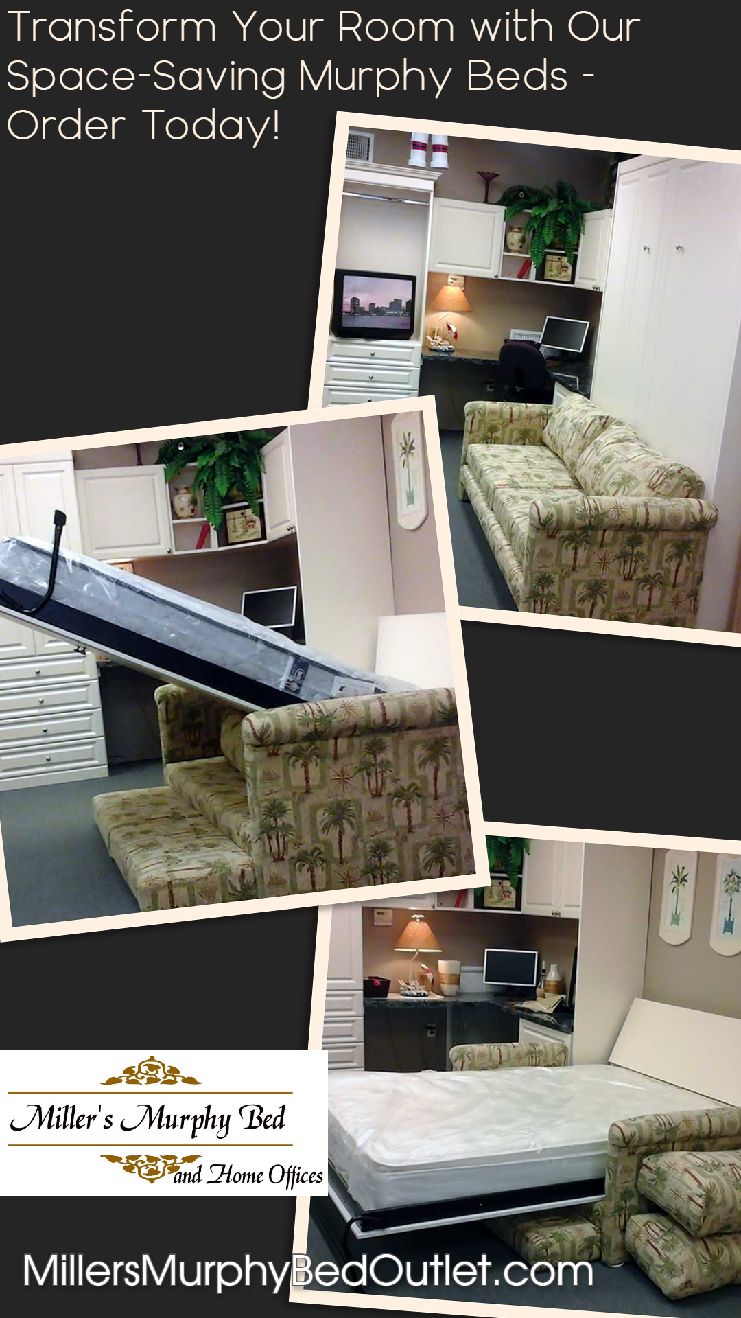 Miller's Murphy Bed, Home Offices, Say goodbye to clutter rooms and hello to our Murphy Beds.